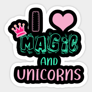 Magic and Unicorns Sticker
